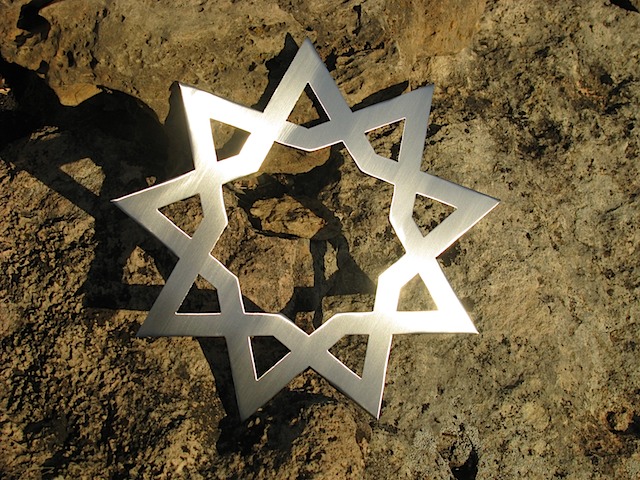 18" mirror finish star