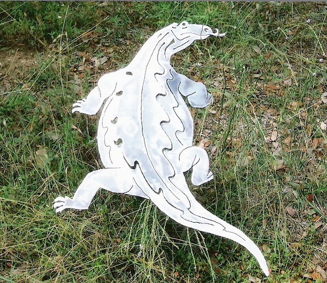 24" X 16" Komodo Dragon