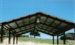 37' X 60' steel-framed pavilion