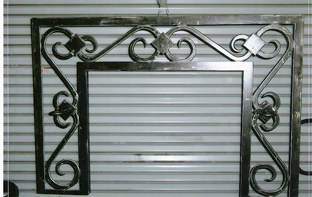 fireplace facade before being painted